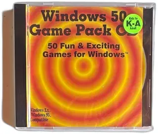 Windows 50 Game Pack CD 50 Fun And Exciting Games For Windows 3.1x 95 Complete