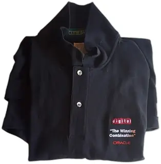 Vintage Outer Banks X Large Black Polo Shirt Digital Oracle Winning Combination Promo