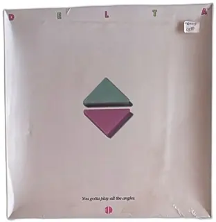 Delta Board Game 1987 Engs IQ Company Vintage Strategy Complete Pink Green