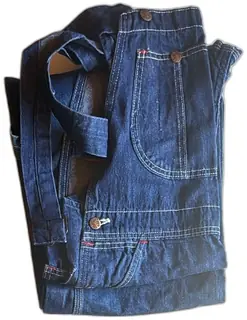 Vintage Big Mac Denim Bib Overalls Dark Blue Workwear Unused Men’s Size KPR-1833