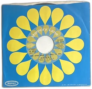 Argent Memory Lane 45 RPM Vinyl Single Epic God Gave Rock And Roll Hold Your Head Up