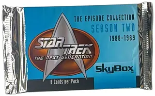 Star Trek TNG SkyBox Season Two 1988-1989 Sealed Trading Card Pack 8 Cards