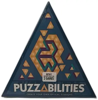 Puzzabilities 1997 Optical Illusions Game Triangular Box New Sealed Vintage