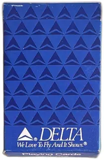 Delta Airlines Playing Cards We Love To Fly Blue Vintage Collectible Deck