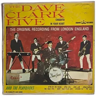 Dave Clark Five And The Playbacks LP Crown Records CLP 5400 Chaquita London