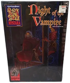 Advanced Dungeons Dragons Mystara Night Of The Vampire CD Game Sealed 1994 TSR