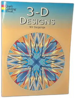 3-D Designs Dover Coloring Book by Wil Stegenga (1998, Paperback)