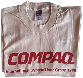 Vintage Compaq International Sybase User Group 1996 T Shirt XL Fruit Of The Loom