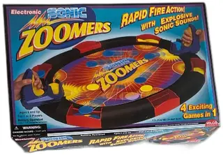 Sonic Zoomers Electronic Game Hilco 2000 Rapid Fire Action Complete Box