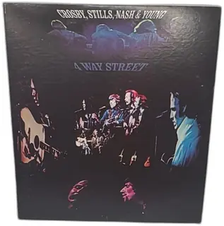Crosby Stills Nash Young 4 Way Street Vinyl LP SD 2-902 1971 Atlantic Gatefold Insert