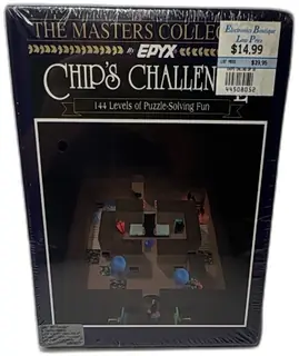 Chip’s Challenge Epyx Masters Collection IBM PC Tandy Sealed Big Box 144 Level