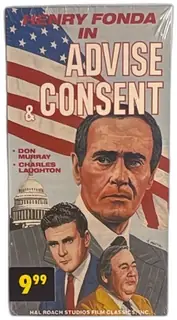 Advise And Consent VHS 1987 Video Treasures Colorized Henry Fonda Sealed