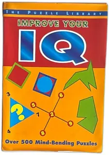 Improve Your IQ Puzzle Book 1999 Barnes Noble Hardcover Over 500 Puzzles