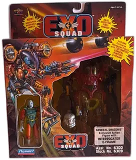 Exosquad General Draconis Action Figure Interrogator E Frame 1995 Playmates