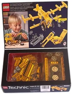 LEGO Technic Universal Set 8034 Sealed 188 Pieces Vintage 1989 Yellow Box