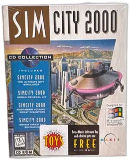 SimCity 2000 CD Collection Big Box Windows 95 Maxis 1994 Sealed New