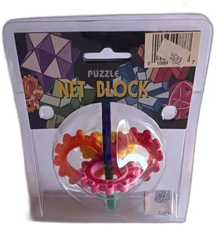 Charm Max Net Block Interlocking Plastic Puzzle New Sealed Vintage Toy