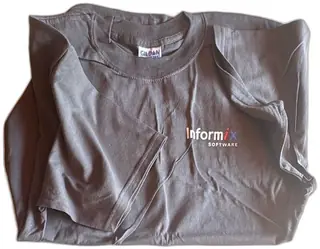 Vintage Informix Software And Cloudscape Gildan Ultra Cotton XL Gray Promo T Shirts L