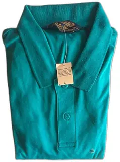 Eddie Bauer XL Jade Green Short Sleeve Cotton Polo Shirt New With Tags Vintage