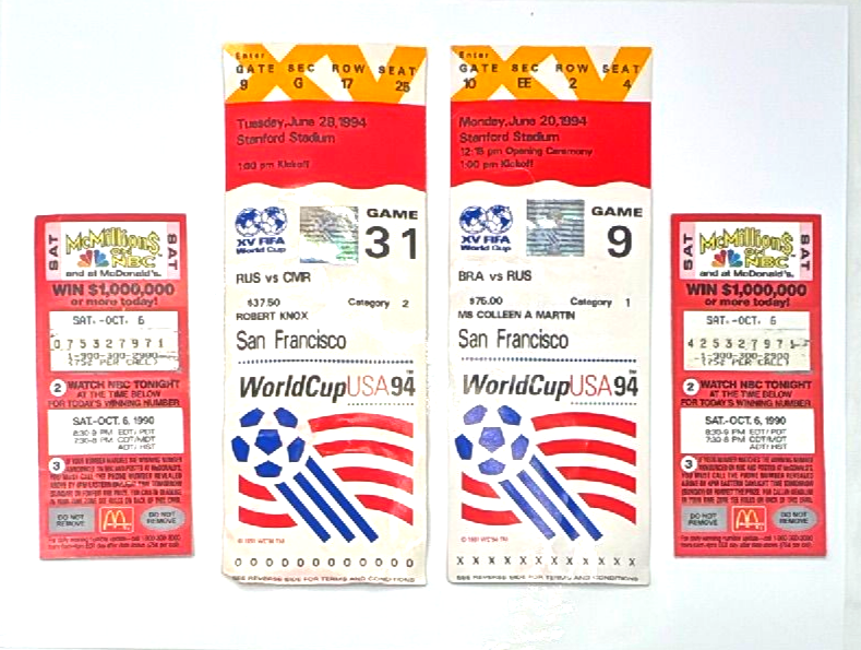 Echoes of the Pitch: 1994 FIFA World Cup San Francisco Tickets and the Era’s Collectible Spirit