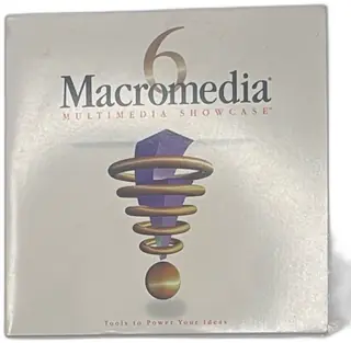 Macromedia 6 Multimedia Showcase 1996 CD-ROM With Case Vintage Software Complete