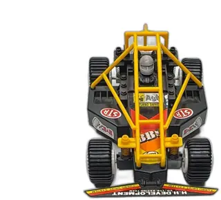 Vintage H.H. Development Turbo Drive System Black Yellow Race Buggy Toy Car