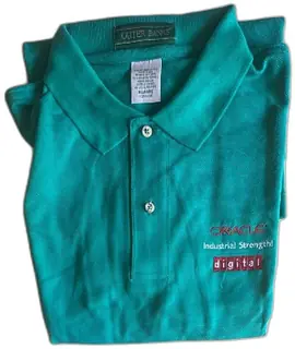 Oracle Industrial Strength Digital Outer Banks Polo Shirt XL Teal Made In USA NOS