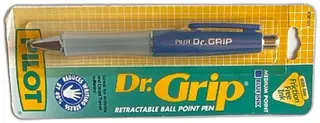 Vintage Pilot Dr Grip Retractable Ball Point Pen Blue Medium Point Sealed Japan