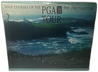 Golf Courses Of The PGA Tour 1989 Wall Calendar Sealed New Old Stock Collectible