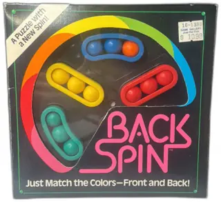 1991 Binary Arts Back Spin Color Matching Puzzle in Box