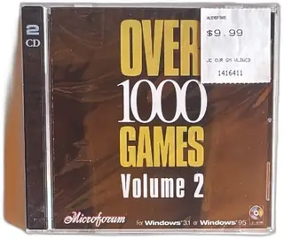 Microforum Over 1000 Games Volume 2 Sealed 2 CD-ROM Set For Windows 95 31