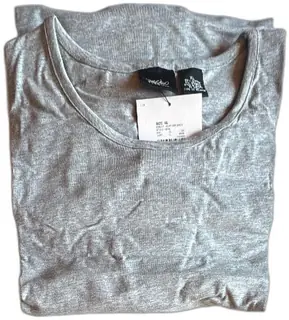 WeBeDo Women’s Heather Grey XL Stretch Cotton Spandex T Shirt Israel Casual Top