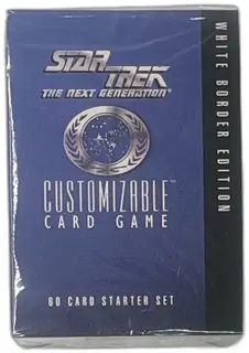 Star Trek Next Generation CCG 60 Card Starter Set White Border 1994 Sealed