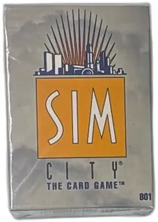 SimCity The Card Game Starter Deck 1994 Sealed Mayfair Games Maxis Vintage
