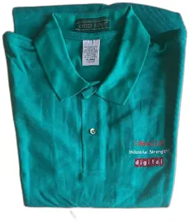 Oracle Digital Industrial Strength Outer Banks XLarge Teal Polo Shirt Vintage New