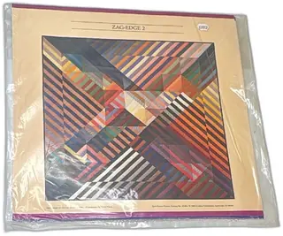 Zag Edge 2 Quilt Pattern Poster Michael James 1986 Creative Publications Vintage Art