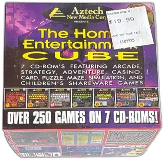 Aztech Home Entertainment Cube 7 CD-ROM Collection Over 250 PC Games 1994 Sealed