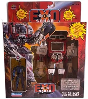 ExoSquad Jinx Madison Fire Warrior E-Frame Action Figure Playmates 1995 MOC
