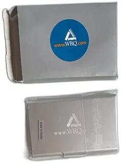 Lexon WRQ Metal Business Card Holder Made In Korea Silver With Box New Old Stock