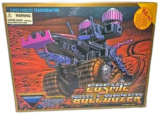 Multimac Cosmic Bulldozer 68 Piece Friction Powered Modular Robot Set New