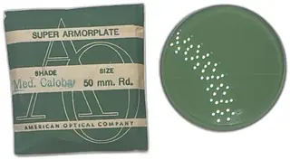 AO Super Armorplate Green Calobar 50mm Round Sunglass Lens 1964 Vintage NOS