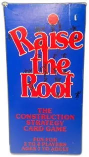 Raise The Roof 1982 Construction Strategy Card Game by Henard Industries Complete