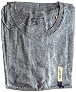 Cherokee Brand Mens T Shirt XL Gray 100 Percent Cotton Prewashed Tag Free New