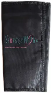 StorageWorks Black Nylon Pocket Organizer Pouch for Tools Cards or Accessories