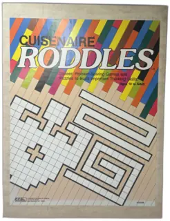 Cuisenaire Roddles 1981 Educational Puzzle Game Complete with Rods & Boards
