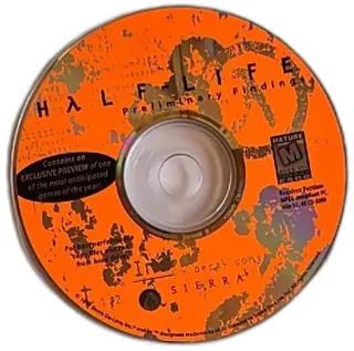 Half Life Preliminary Findings Exclusive PC Game Preview CD Sierra 1998 Promo