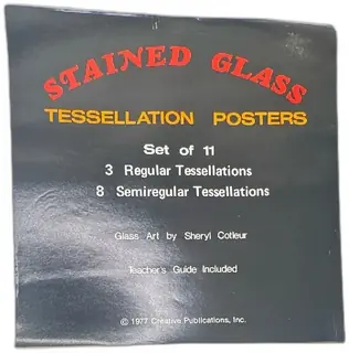 1977 Stained Glass Tessellation Posters Set Of 11 With Guide Creative Publications