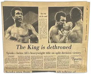 Sacramento Union Newspaper 1978 Sports Section Muhammad Ali Spinks Split Decision