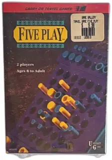 University Games Five Play Travel Board Game Complete Sealed Vintage Strategy