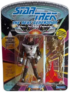 Star Trek Next Generation Gowron Klingon Figure 1992 Playmates MOC Accessories